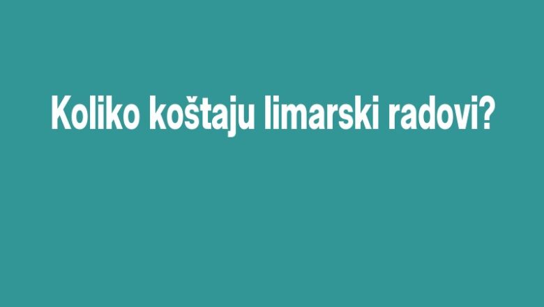 Koliko koštaju limarski radovi?