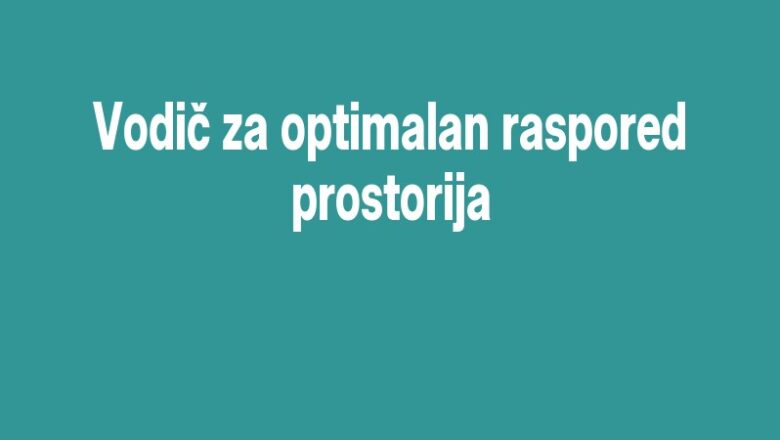 Vodič za optimalan raspored prostorija